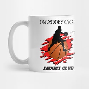 black orange yellow modern born to play ,White Modern Basketball Mug